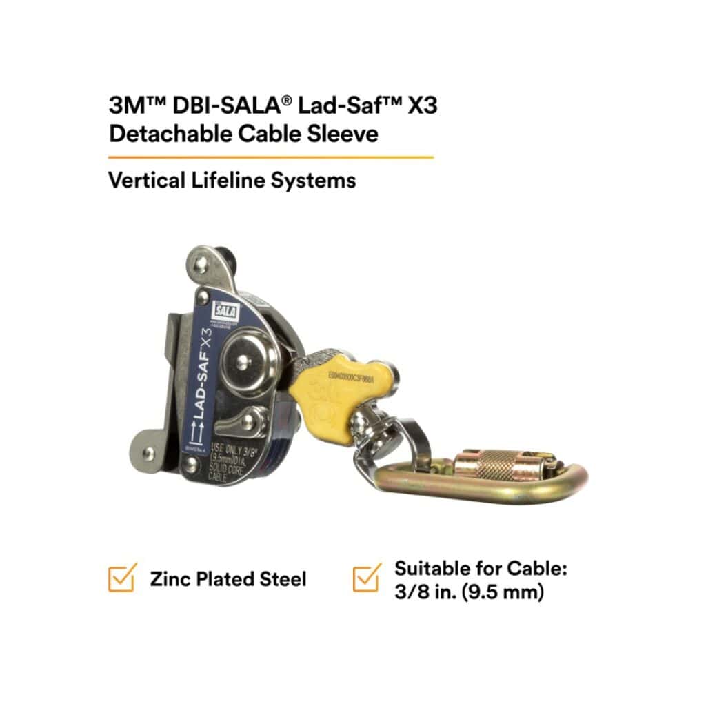 3M™ DBI-SALA® Lad-Saf™ X3 Detachable Cable Sleeve, 9.5 mm | 6160054 - Image 2