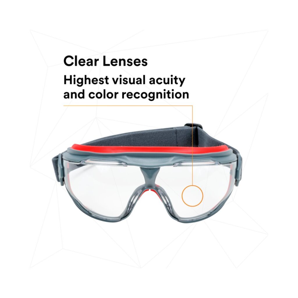 3M™ GoggleGear™ 500 Series GG501SGAF, Clear Scotchgard™ Anti-fog lens (pair) - Image 12