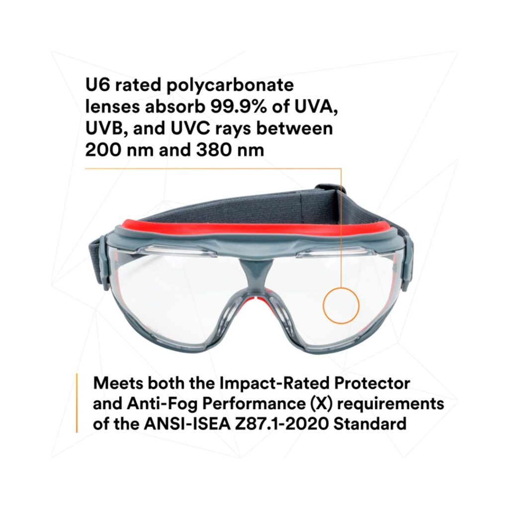 3M™ GoggleGear™ 500 Series GG501SGAF, Clear Scotchgard™ Anti-fog lens (pair) - Image 13