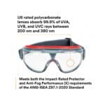 3M™ GoggleGear™ 500 Series GG501SGAF, Clear Scotchgard™ Anti-fog lens (pair)