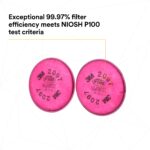3M™ Particulate Filter 2097/07184(AAD), P100, with Nuisance Level Organic Vapor Relief (Set of 2)