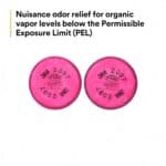 3M™ Particulate Filter 2097/07184(AAD), P100, with Nuisance Level Organic Vapor Relief (Set of 2)