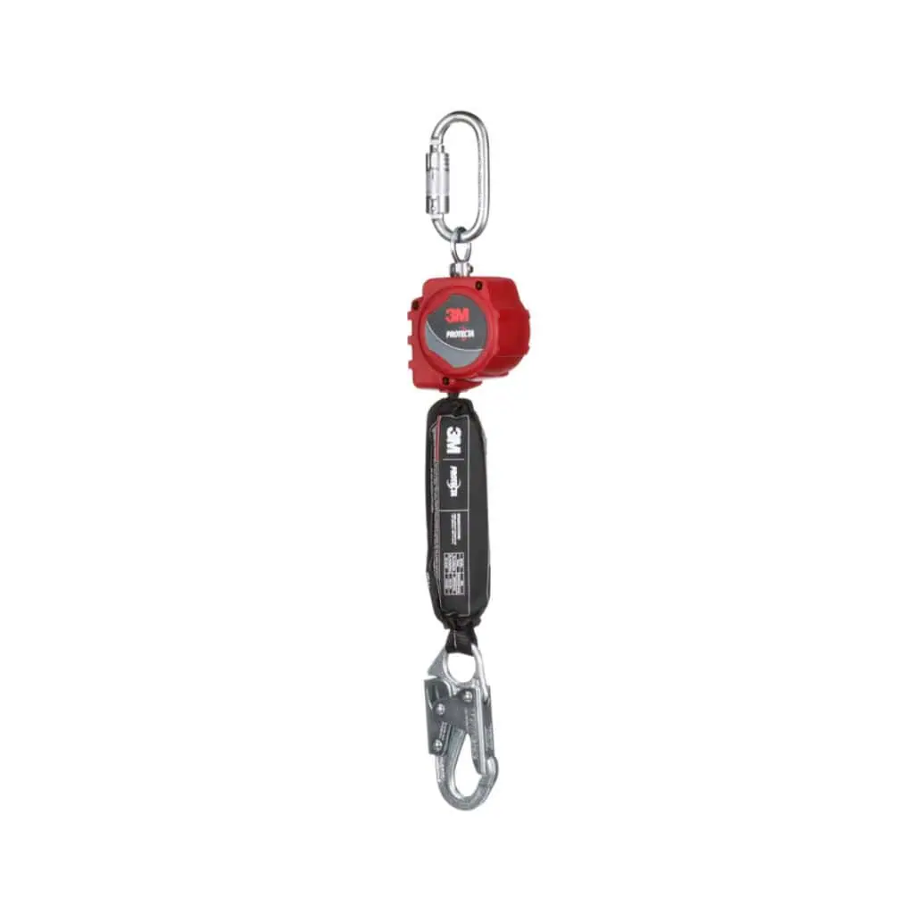 3m protecta self retracting lifeline with carabiner 3100506 web steel snap hook asd
