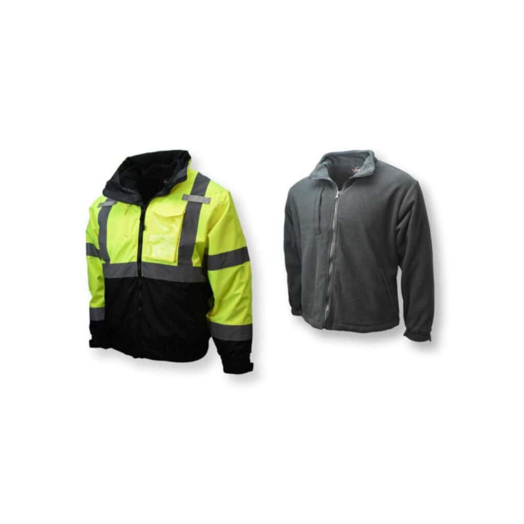 Radians SJ210B Three-in-One Deluxe High Visibility Bomber Jacket - Image 3
