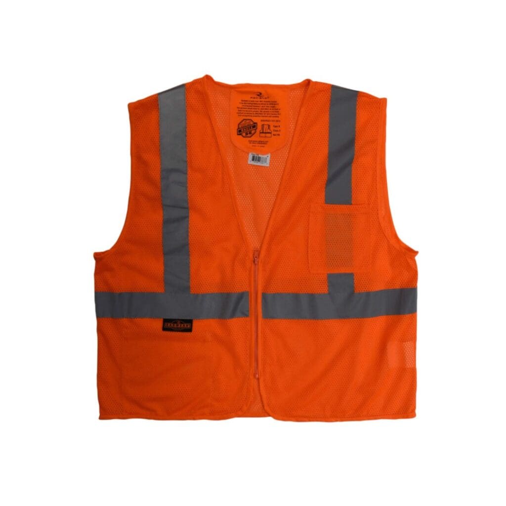 Radians SV25 Economy Class 2 Self-Extinguishing Safety Vest with Zipper - Image 4