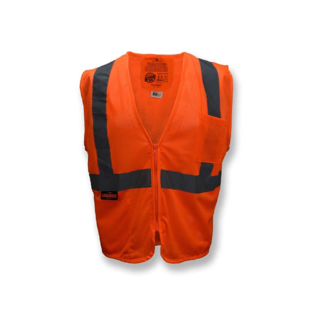 Radians SV25 Economy Class 2 Self-Extinguishing Safety Vest with Zipper - Image 6