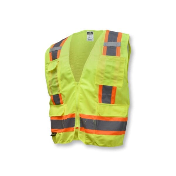Radians SV6 Two Tone Surveyor Type R Class 2 Solid/Mesh Safety Vest | SV6-2ZGM - Image 2