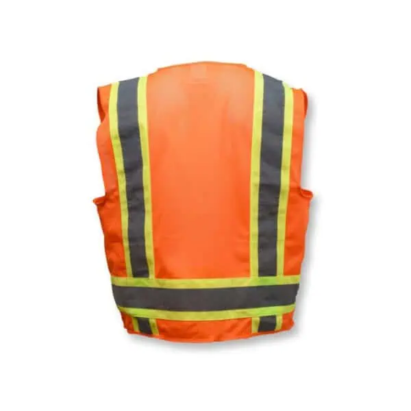 Radians SV6 Two Tone Surveyor Type R Class 2 Solid/Mesh Safety Vest | SV6-2ZGM - Image 8