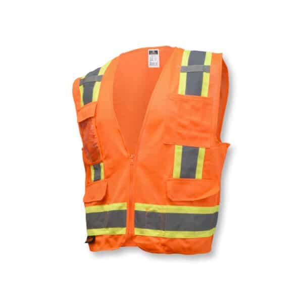 Radians SV6 Two Tone Surveyor Type R Class 2 Solid/Mesh Safety Vest | SV6-2ZGM - Image 7