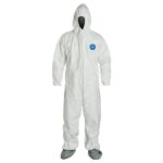 TYVEK® COVERALL - ATTACHED HOOD & BOOTS - Accurate Safety Distributors