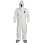 Tyvek® by DuPont™ Coverall - Attached Hood, Elastic Wrists & Ankles | TY127S