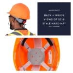 Jackson Safety Hard Hat SC-6 Cap Style Slotted Non-Vented, Green, 14837