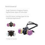 North 550030S Half Mask Respirator with Dual Cartridge Connectors | Small