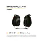 3M™ PELTOR™ Optime™ 101 Earmuffs H7B, Behind-the-Head (Pair)