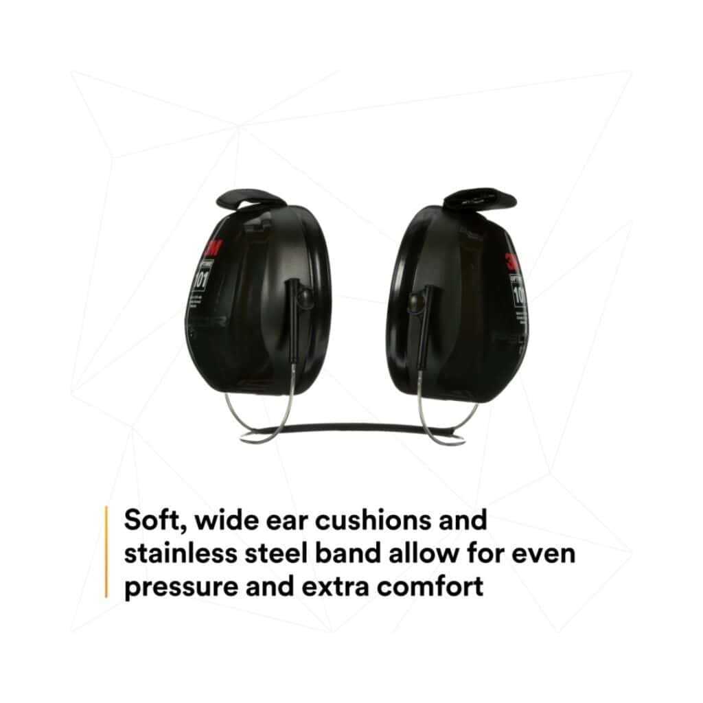 3M™ PELTOR™ Optime™ 101 Earmuffs H7B, Behind-the-Head (Pair) - Image 3