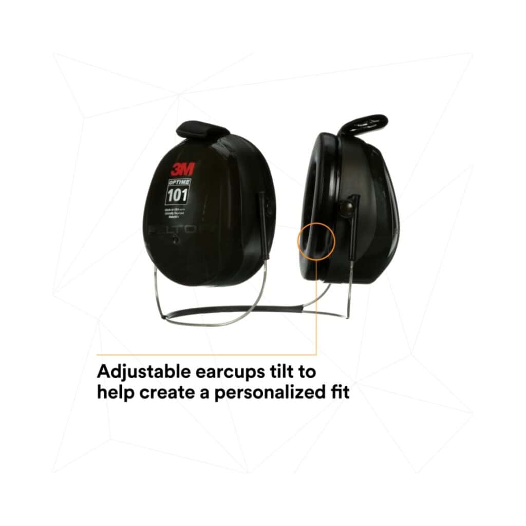 3M™ PELTOR™ Optime™ 101 Earmuffs H7B, Behind-the-Head (Pair) - Image 5