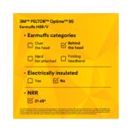 3M™ PELTOR™ Optime™ 95 Earmuffs H6B/V, Behind-the-Head (Pair)