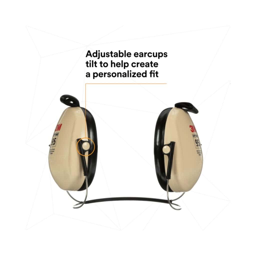 3M™ PELTOR™ Optime™ 95 Earmuffs H6B/V, Behind-the-Head (Pair) - Image 6