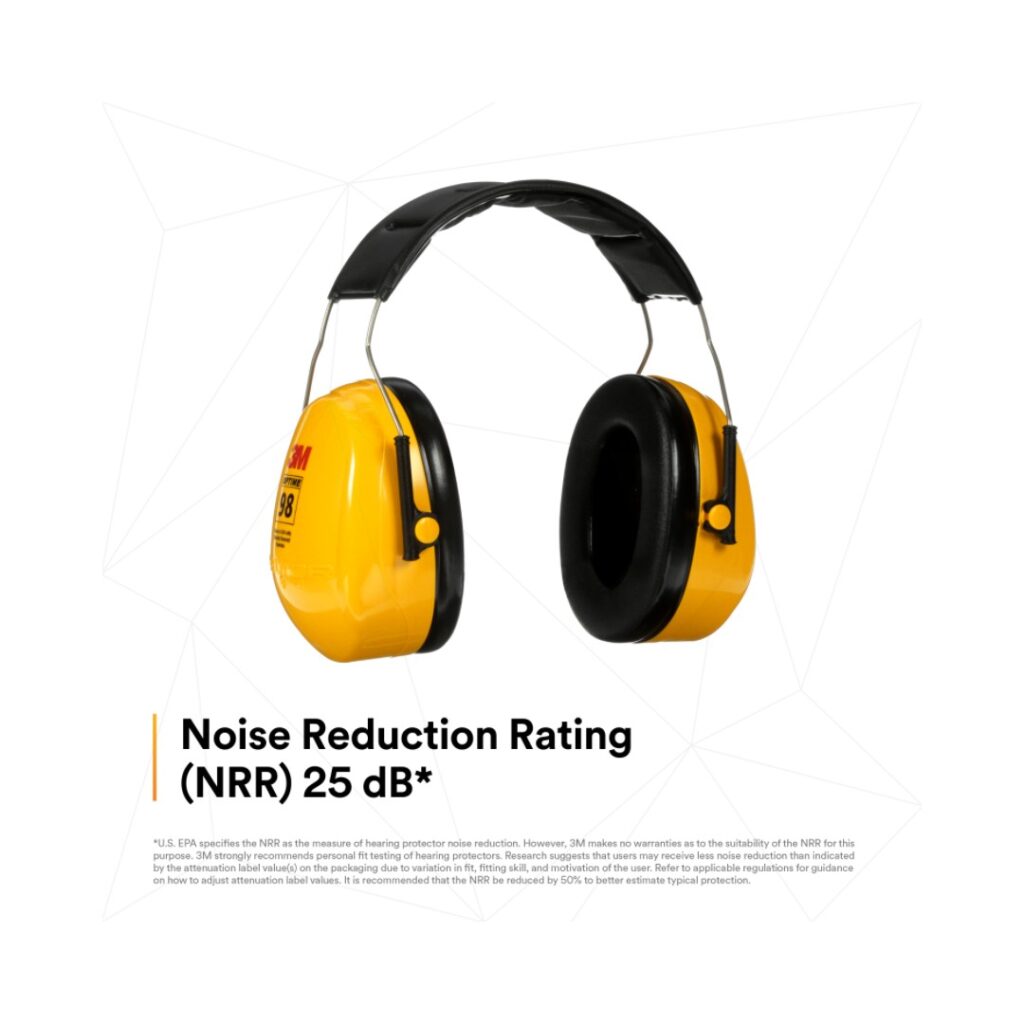 3M™ PELTOR™ Optime™ 98 Earmuffs H9A, Over-the-Head (Pair) - Image 4
