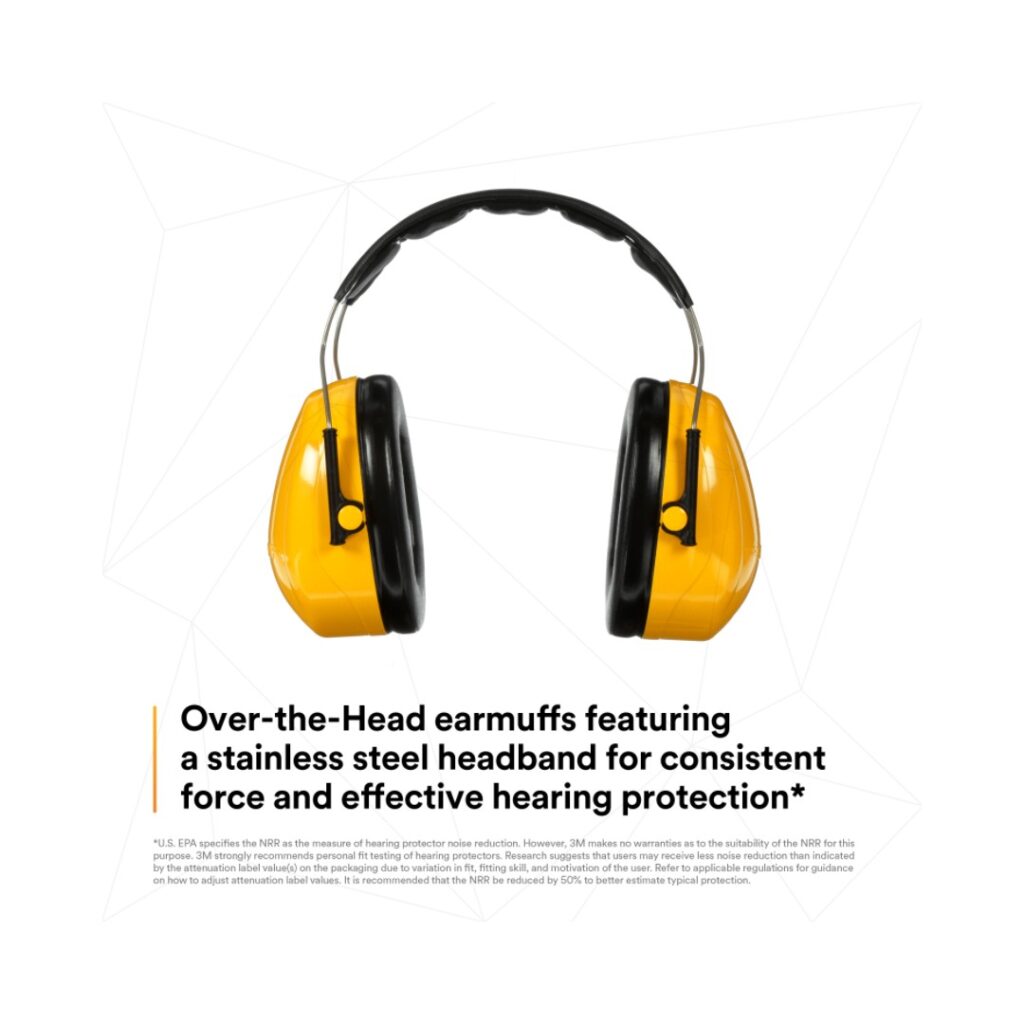 3M™ PELTOR™ Optime™ 98 Earmuffs H9A, Over-the-Head (Pair) - Image 5