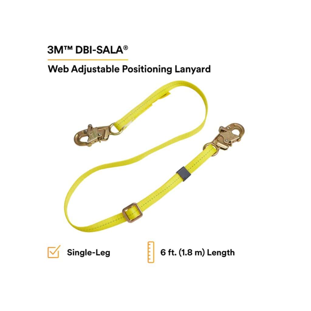 3M™ DBI-SALA® Adjustable Web Positioning Lanyard, 6 ft | 1231016 - Image 2