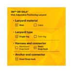 3M™ DBI-SALA® Adjustable Web Positioning Lanyard, 6 ft | 1231016