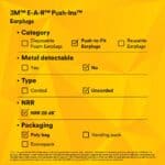 3M™ E-A-R™ Push-Ins™ Earplugs, Poly bag, Uncorded, 100 Pair/Box | 318-1000