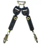 3M™ DBI-SALA® Nano-Lok™ Personal Twin-Leg Self Retracting Lifeline, Web Steel Snap Hook, 3100550, 6 ft., Class 1, ANSI