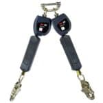 3M™ DBI-SALA® Nano-Lok™ Personal Twin-Leg Self Retracting Lifeline, Web Steel Snap Hook, 3100550, 6 ft., Class 1, ANSI