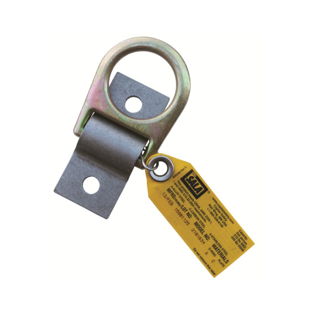 D ring anchorage plate with raw steel base 2101634 asd
