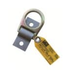 3M™ DBI-SALA® D-Ring Plate Anchor 2101634, Raw Steel Plate, Zinc Plated Steel D-Ring