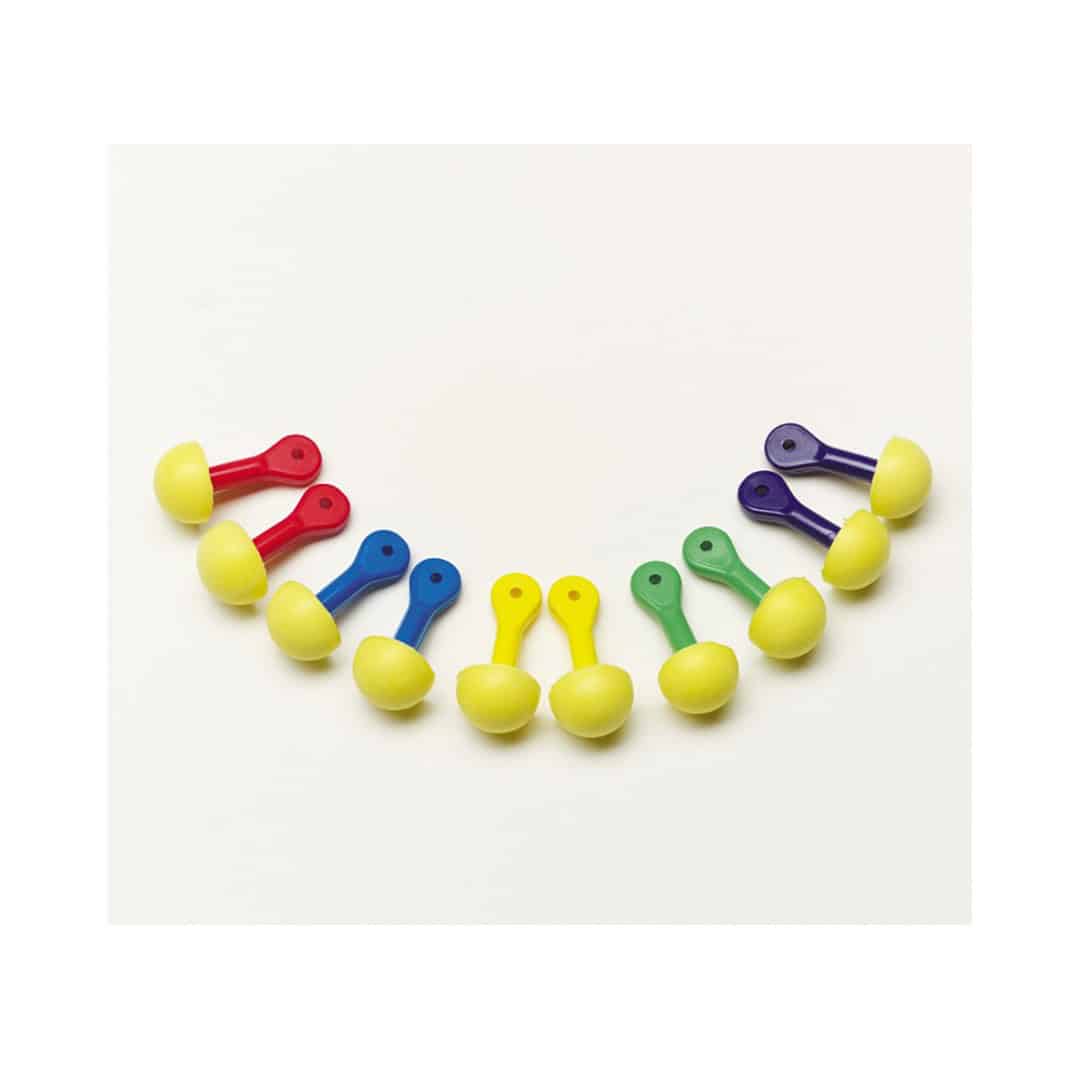 3M™ E-A-R™ EXPRESS™ Pod Plugs™ Earplugs 321-2200, Uncorded, Assorted Color Grips, Pillow Pack, 100 pair/Box