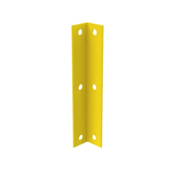 Omega gaurdrail bracket 45 degree bright yellow