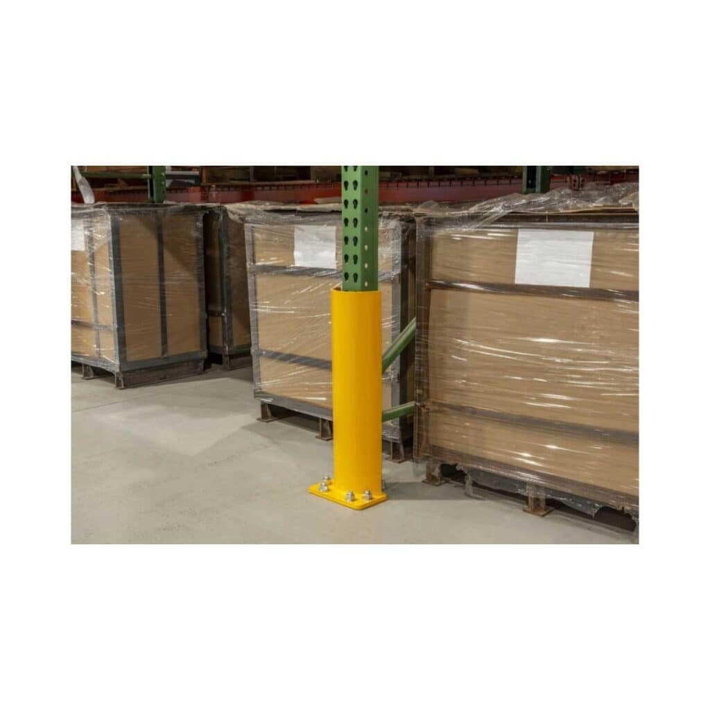 Omega warehouse pallet upright protector