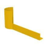Warehouse pallet rack shield inset