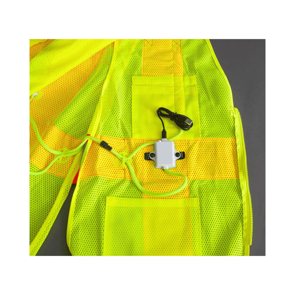 Nite beams LED zip up vest battery pack asd
