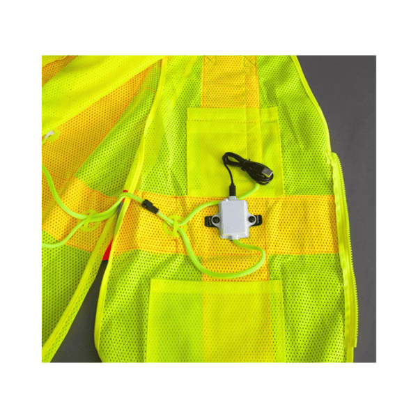 Nite beams LED zip up vest battery pack asd