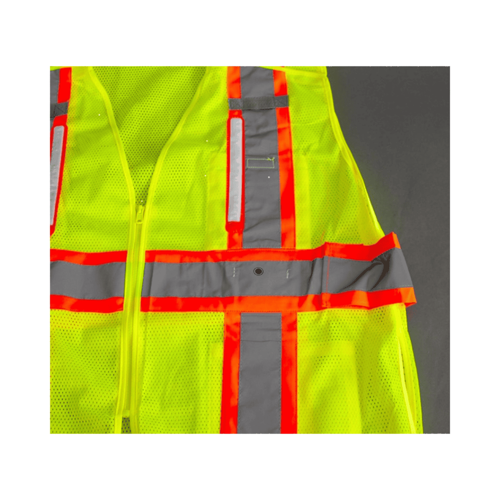Nite beams LED zip up vest button asd