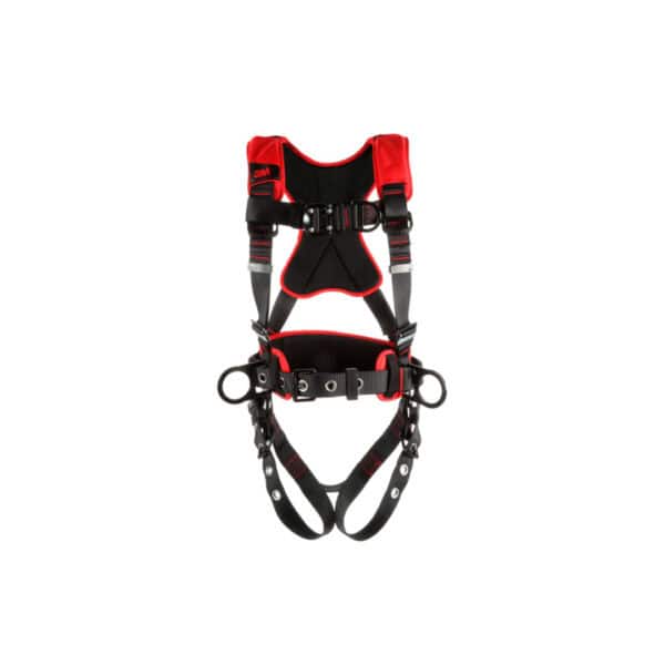 3m protecta comfort construction positioning climbing harness tongue buckle leg quick connect chest asd
