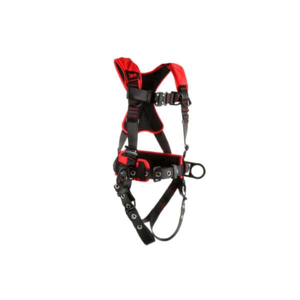 3m protecta comfort construction positioning climbing harness tongue buckle leg quick connect chest asd