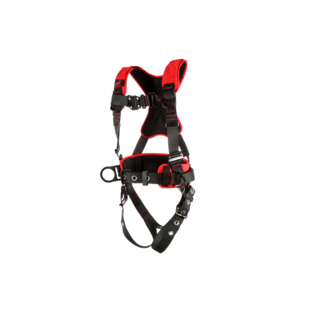 3m protecta comfort construction positioning climbing harness tongue buckle leg quick connect chest asd