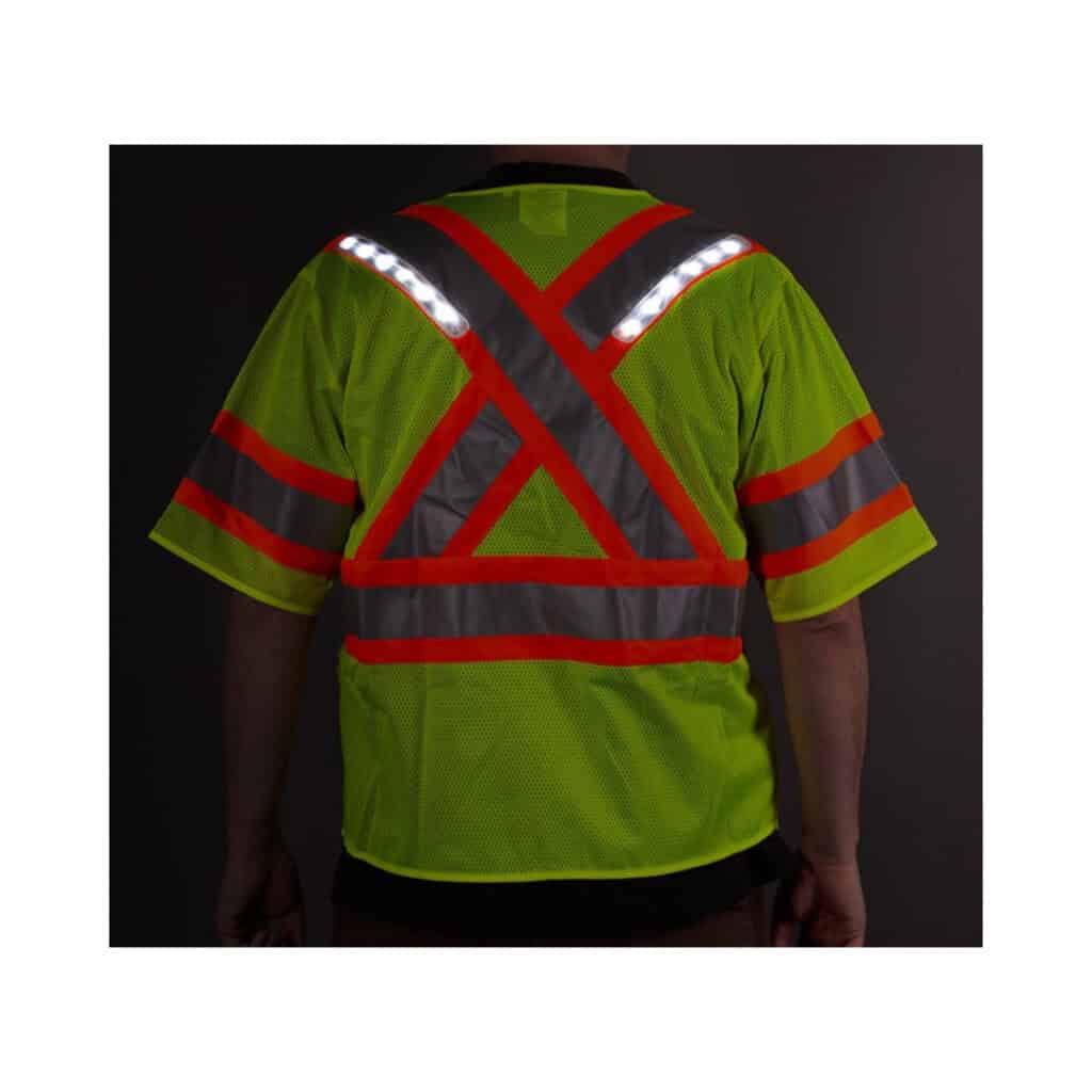 Nite beams Safety Vest Canadian Style Back Lights asd