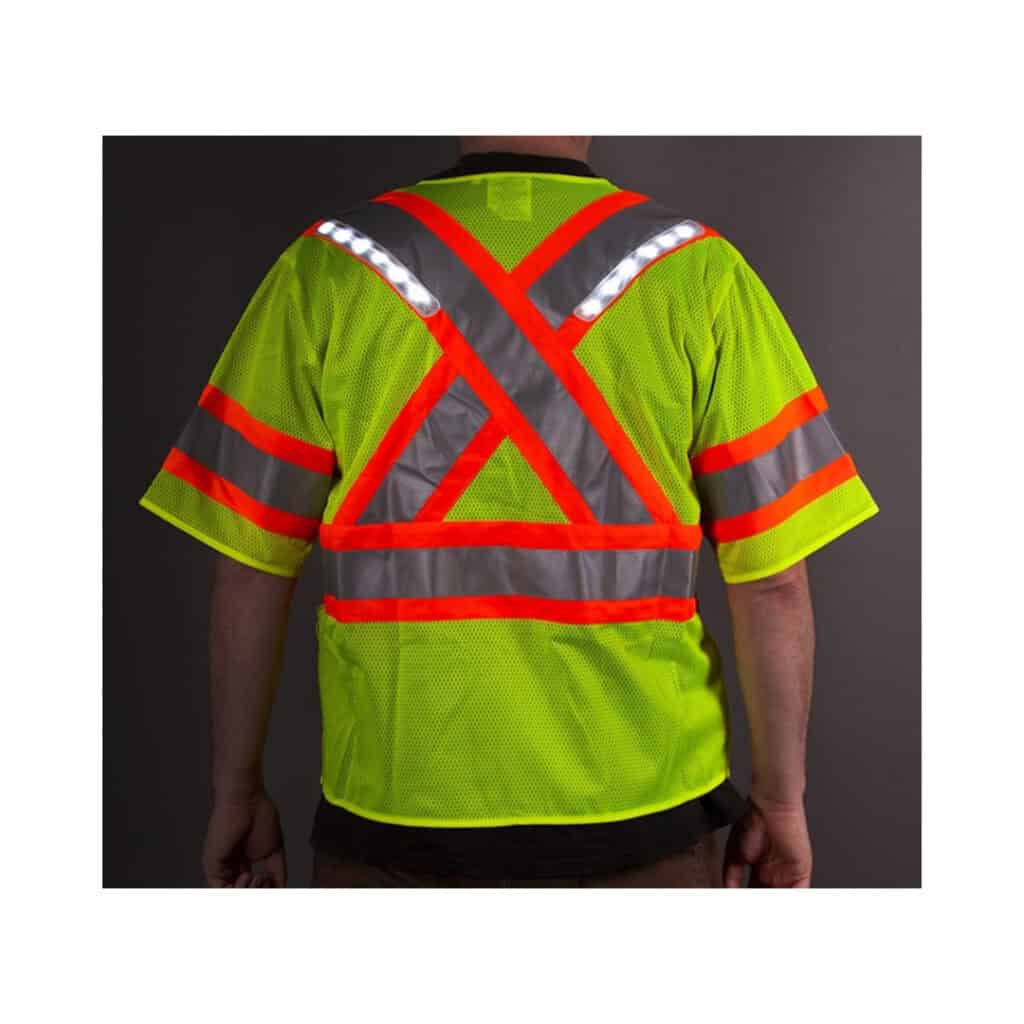 Nite beams Safety Vest Canadian Style Back Lights asd