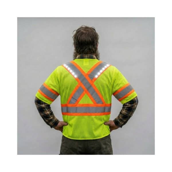 Nite beams Safety Vest Canadian Style Back Lights asd