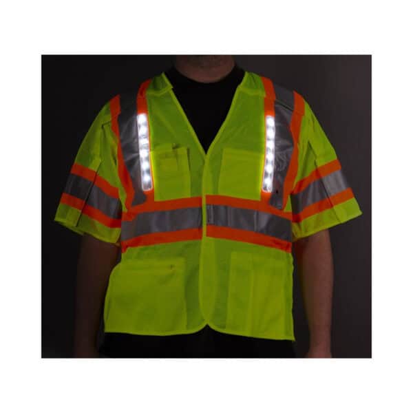 Nite beams Safety Vest Canadian Style Front Lights asd