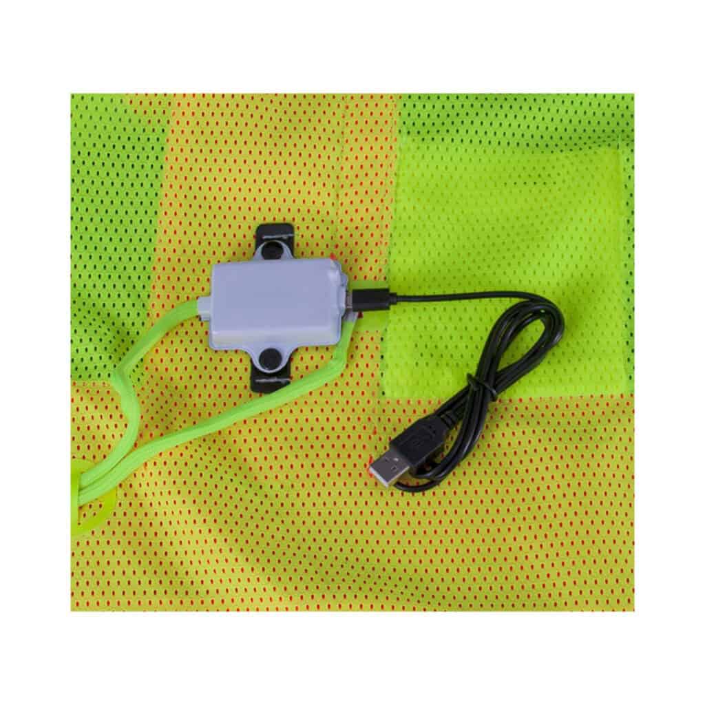 Nite beams Safety Vest Canadian Style usb battery asd